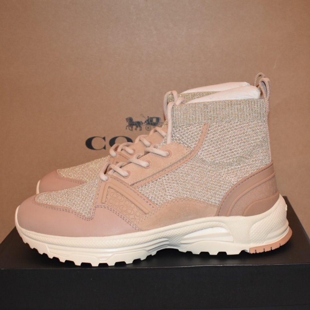 COACH C245 High Top Knit Runner